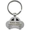 Graviruotas raktų pakabukas "Kokia alga, tokia ir mašina"