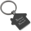 Juodas namelio formos pakabukas "Namai ten, kur mama"