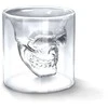 Kaukolės formos stikliukas "DOOMED", 75ml