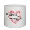 Keramikinis vazonas "Gražiausiai mamytei"