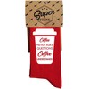 Kojinės "Coffee never asks"