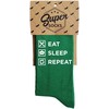 Kojinės "Eat. Sleep. Repeat"
