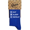 Kojinės "Eat. Sleep. Repeat"