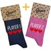 Kojinių komplektas porai "Player 1 and Player 2"