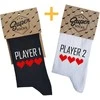 Kojinių komplektas porai "Player 1 and Player 2"