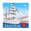 Kvadratinis magnetas "Klaipėda - burlaivis"