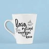 Latte puodelis "Boso rytinė kava"