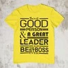 Marškinėliai "A Great Leader"