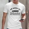 Marškinėliai "Aš dirbu su mašinomis"