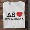 Marškinėliai "Aš myliu savo merginą"