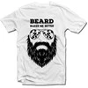 Marškinėliai "Beard makes me better"
