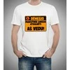 Marškinėliai "Dėmesio, aš vedu!"