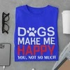 Marškinėliai "Dogs make me happy"