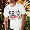 Marškinėliai "Dogs make me happy"