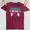 Marškinėliai "Gamers never die"