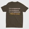 Marškinėliai "I write code"