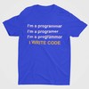 Marškinėliai "I write code"