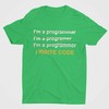 Marškinėliai "I write code"