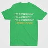 Marškinėliai "I write code"