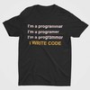 Marškinėliai "I write code"