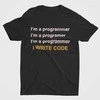 Marškinėliai "I write code"