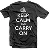 Marškinėliai "KEEP CALM AND CARRY ON"