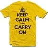 Marškinėliai "KEEP CALM AND CARRY ON"