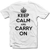 Marškinėliai "KEEP CALM AND CARRY ON"