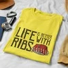 Marškinėliai "Life is better with ribs"