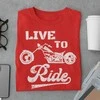 Marškinėliai "Live to ride"