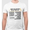 Marškinėliai "Mechaniko kainoraštis"
