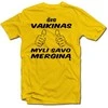 Marškinėliai "Šis vaikinas myli savo merginą"