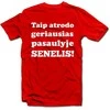 Marškinėliai "Taip atrodo geriausias pasaulyje SENELIS!"