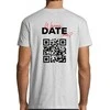 Marškinėliai "Wanna date me?" su personalizuotu QR kodu