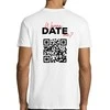 Marškinėliai "Wanna date me?" su personalizuotu QR kodu