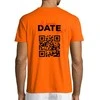 Marškinėliai "Wanna date me?" su personalizuotu QR kodu
