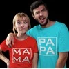 Marškinėlių komplektas "MAMA and PAPA"