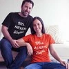Marškinėlių komplektas "Mr NEVER Right &amp; Mrs ALWAYS Right"