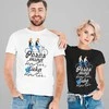 Marškinėlių komplektas "Poros mina kartu, lieka kartu"