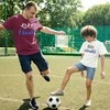Marškinėlių komplektas tėčiui ir vaikui "Koks tėvelis, toks ir sūnelis"
