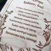 Medinė lentelė "Įkurtuvių proga"