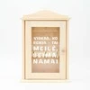 Medinė raktų dėžutė su stiklu "Meilė, šeima, namai"