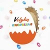 Medinė spalvota dėžutė "Velykų siurprizas"