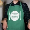 Medvilninė prijuostė "Esu stebuklas virtuvėje"