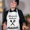 Medvilninė prijuostė "Mama - geriausia kulinarė"