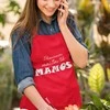 Medvilninė prijuostė "Skaniausias maistas - tik mamos!"
