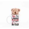 Meškiuko ir puodelio rinkinys "Myliu labiau, nei vakar"