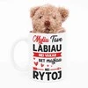 Meškiuko ir puodelio rinkinys "Myliu labiau, nei vakar"