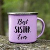 Metalinis puodelis „Best sister ever“