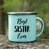 Metalinis puodelis „Best sister ever“